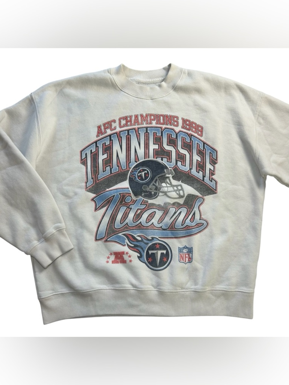 Tennessee Titans NFL Men Crewneck Sweatshirt 1999 Abercrombie Fitch Oversized M